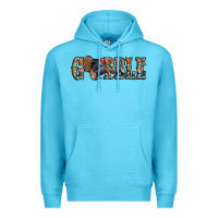 Ocean Blue gobble thanksgiving turkey Premium Hoodie - Jasminsmagicworld
