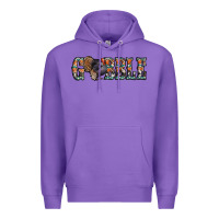Purple gobble thanksgiving turkey Premium Hoodie - Jasminsmagicworld