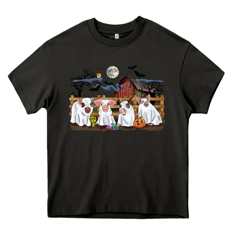 Halloween Pigs Heavy Core Tee by CowGirlArtShop | Teevron