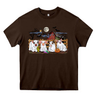 Chocolate Brown halloween pigs Heavy Core Tee - CowGirlArtShop