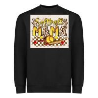 Black softball mom Heavyweight Sweatshirt - JahusDesignShop