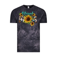 Cloud Black Blessed mom Mother's Day Vintage Tee - FaDigitalArtStudio