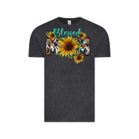 Vintage Black Blessed mom Mother's Day Vintage Tee - FaDigitalArtStudio