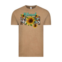 Vintage Coffee Blessed mom Mother's Day Vintage Tee - FaDigitalArtStudio