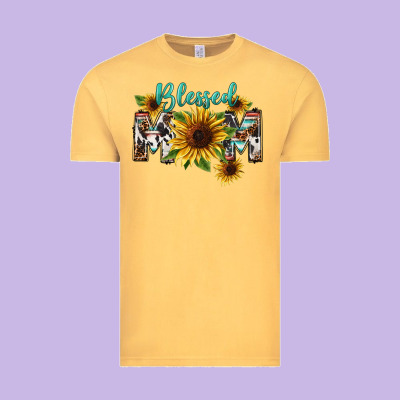 Blessed Mom Mother's Day Vintage Tee Designed By Fadigitalartstudio