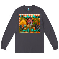 Smoke pumpkin kisses harvest wishes tumbler Long Sleeve Tee - BundleAndBundleShop