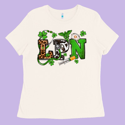 St. Patrick's Day Lpn Ladies Tee Designed By Oliviacreatesart