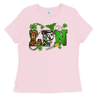 Bubblegum Pink St. Patrick's Day LPN Ladies Tee - OliviaCreatesArt
