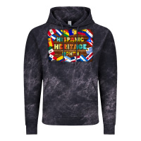 Cloud Black hispanic heritage flags Vintage Hoodie - BundleAndBundleShop