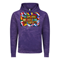 Cloud Purple hispanic heritage flags Vintage Hoodie - BundleAndBundleShop