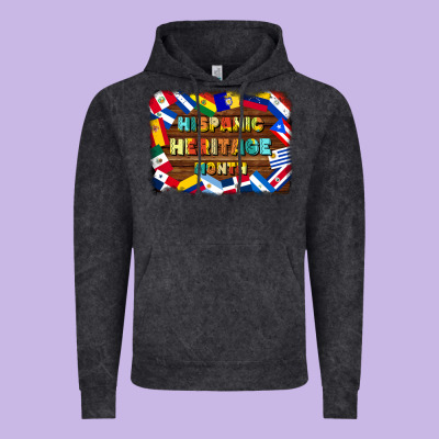 Hispanic Heritage Flags Vintage Hoodie Designed By Bundleandbundleshop