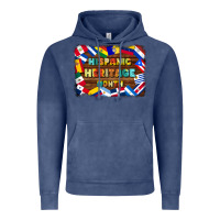 Vintage Denim hispanic heritage flags Vintage Hoodie - BundleAndBundleShop