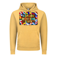Vintage Mustard hispanic heritage flags Vintage Hoodie - BundleAndBundleShop