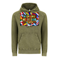 Vintage Olive hispanic heritage flags Vintage Hoodie - BundleAndBundleShop