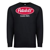 Black peterbilt class pays, peterbilt class pays art, peterbilt class pays w Premium Sweatshirt - baoMotion
