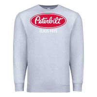 Heather Grey peterbilt class pays, peterbilt class pays art, peterbilt class pays w Premium Sweatshirt - baoMotion