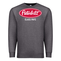 Charcoal Heather peterbilt class pays, peterbilt class pays art, peterbilt class pays w Premium Sweatshirt - baoMotion