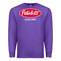Purple peterbilt class pays, peterbilt class pays art, peterbilt class pays w Premium Sweatshirt - baoMotion