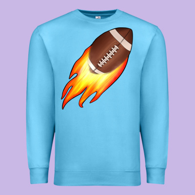 American Football Premium Sweatshirt Designed By Jahusdesignshop