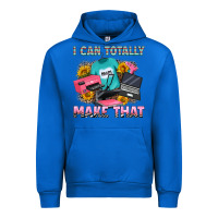 Cobalt i can totally make that Urban Hoodie - RanaPortraitStore