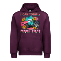 Mauve Wine i can totally make that Urban Hoodie - RanaPortraitStore