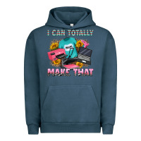 Pigment Midnight Navy i can totally make that Urban Hoodie - RanaPortraitStore