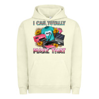 Pigment Pistachio i can totally make that Urban Hoodie - RanaPortraitStore