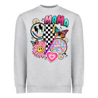 Heather Grey retro mama Heavyweight Sweatshirt - JahusDesignShop