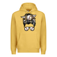 Antique Gold baseball mom Premium Hoodie - RacoonDesign