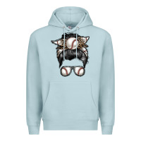 Blue Mist baseball mom Premium Hoodie - RacoonDesign