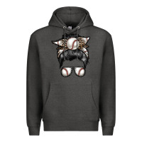 Charcoal Heather baseball mom Premium Hoodie - RacoonDesign