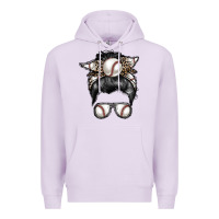 Lilac baseball mom Premium Hoodie - RacoonDesign