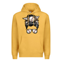 Mustard baseball mom Premium Hoodie - RacoonDesign