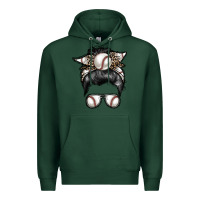 Sports Green baseball mom Premium Hoodie - RacoonDesign