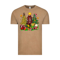 Vintage Coffee christmas with american football trees bbs Vintage Tee - BundleAndBundleShop