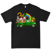 Black St. Patrick's Day farm animals Premium Tee - CowGirlArtShop