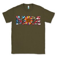 Army Green mom with sunflower Classic Tee - Artiststas