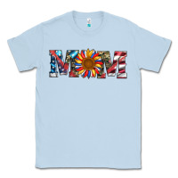 Dusty Blue mom with sunflower Classic Tee - Artiststas