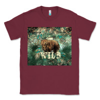 Burgundy Stay wild Bear tumbler Classic Tee - HowdyJamesFarm