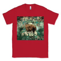 Red Stay wild Bear tumbler Classic Tee - HowdyJamesFarm