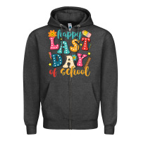 Charcoal Heather happy last day of school Zipper Hoodie - JahusDesignShop