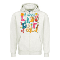 Oatmeal Heather happy last day of school Zipper Hoodie - JahusDesignShop
