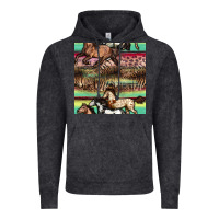 Vintage Black horses seamless pattern Vintage Hoodie - BundleAndBundleShop