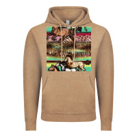Vintage Coffee horses seamless pattern Vintage Hoodie - BundleAndBundleShop