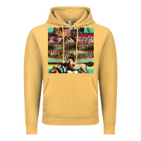 Vintage Mustard horses seamless pattern Vintage Hoodie - BundleAndBundleShop
