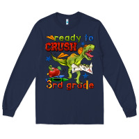 Navy ready to crush 3rd grade Long Sleeve Tee - BundleAndBundleShop