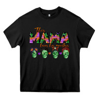 Black personalized this mama loves her monsters Heavy Core Tee - CowGirlArtShop