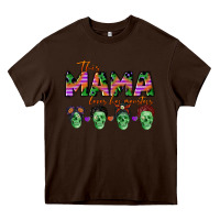 Chocolate Brown personalized this mama loves her monsters Heavy Core Tee - CowGirlArtShop