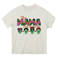Cream personalized this mama loves her monsters Heavy Core Tee - CowGirlArtShop