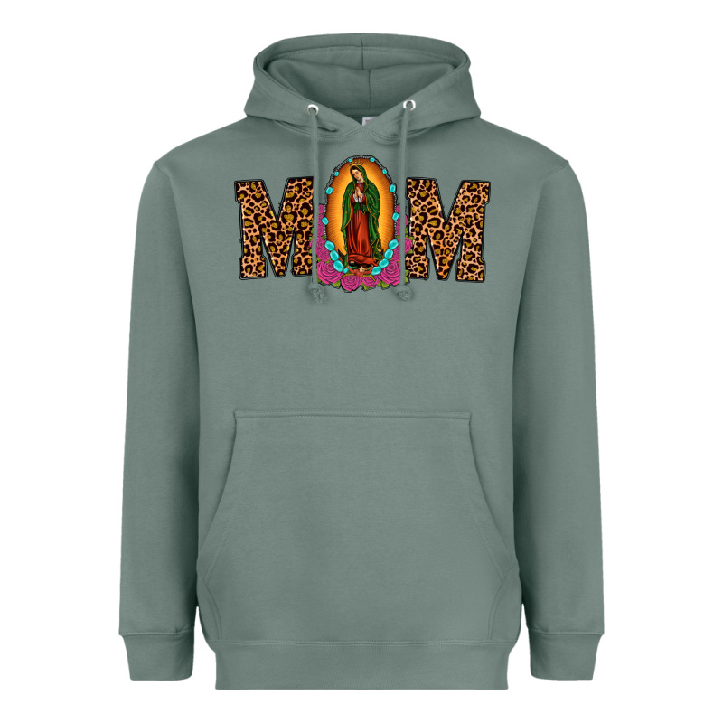 Our Lady Of Guadalupe Mom Heavyweight Hoodie by JahusDesignShop | Teevron